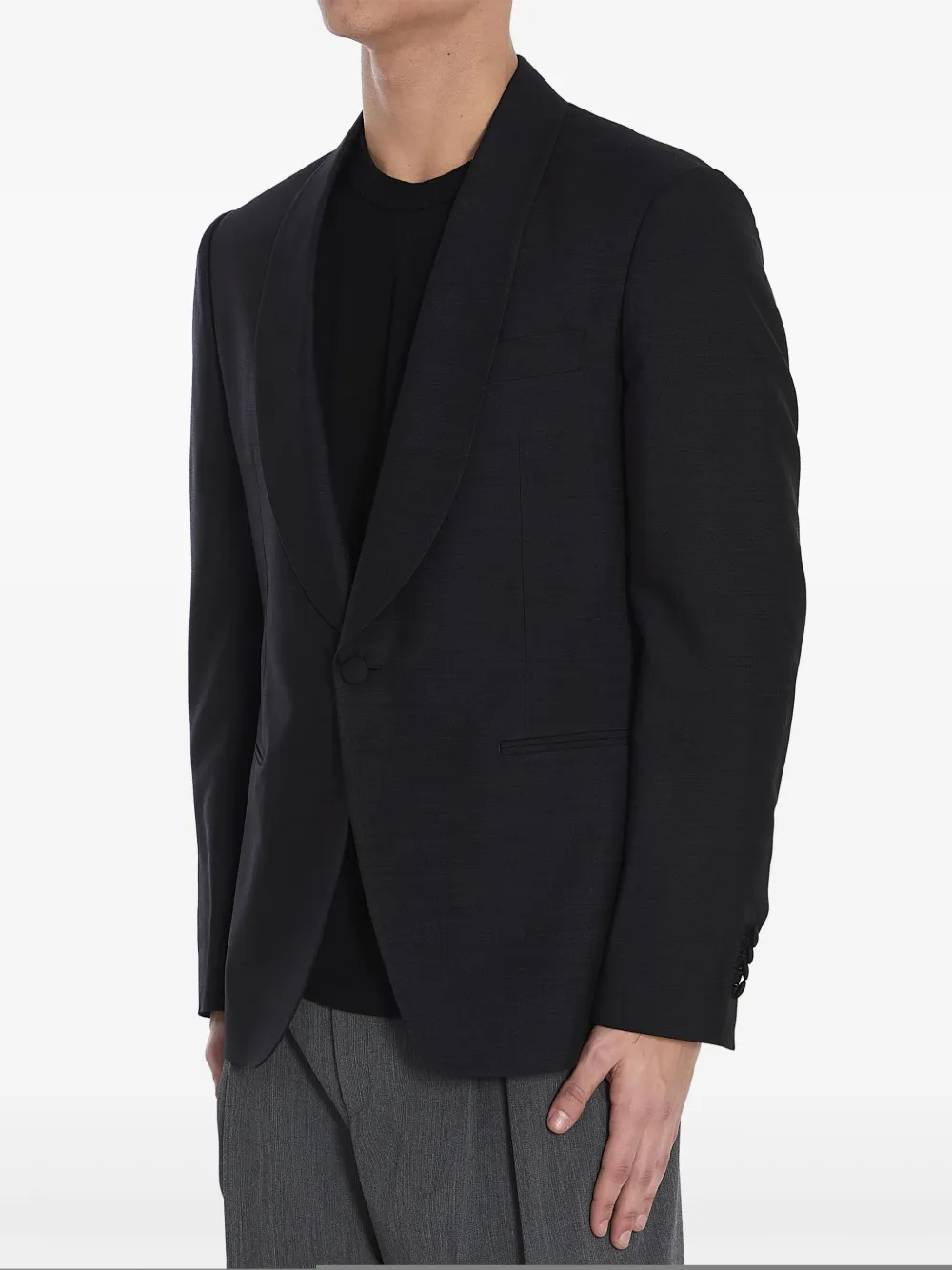 Lardini Zijden blazer Zwart
