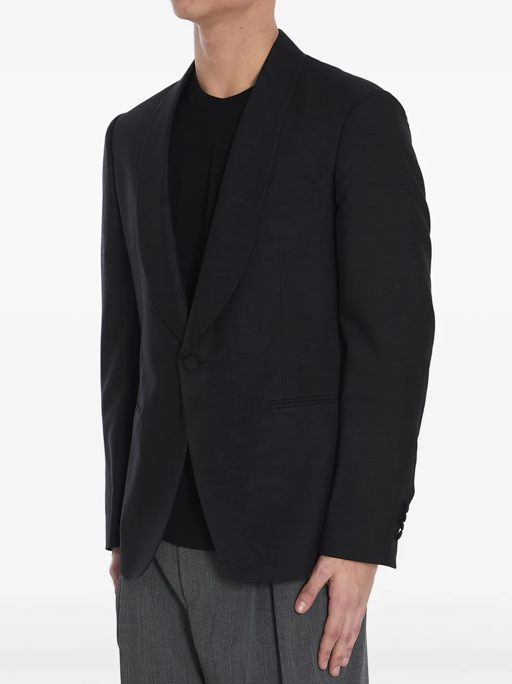 Lardini Zijden blazer - Zwart