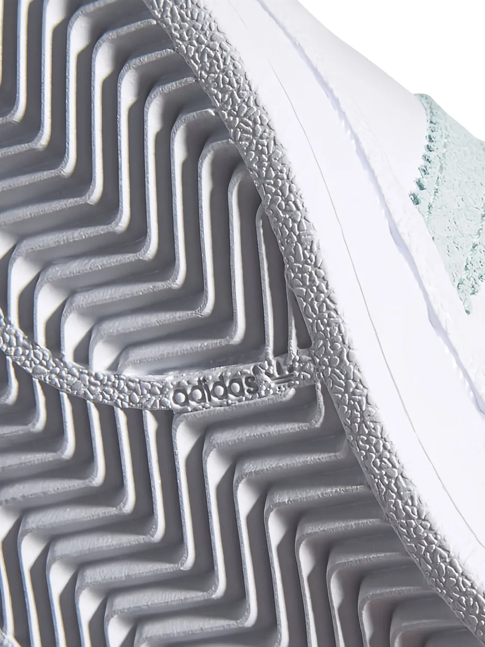 adidas Superstar "White Ash Green Silver Metallic" sneakers