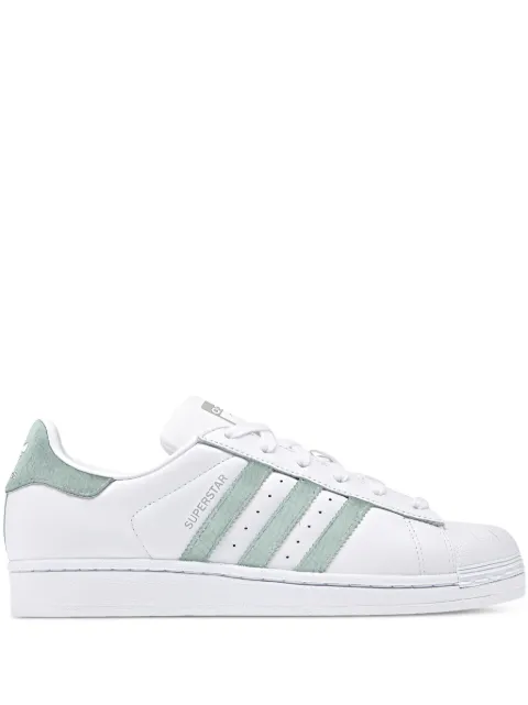 adidas Superstar "White/Ash Green/Silver Metallic" sneakers