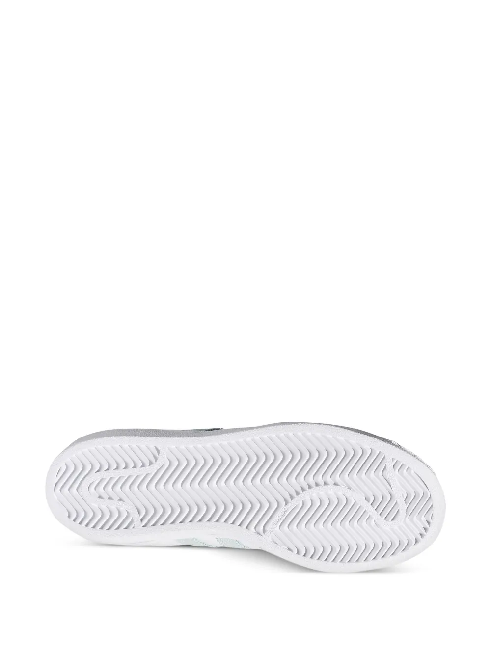 adidas Superstar "White Ash Green Silver Metallic" sneakers