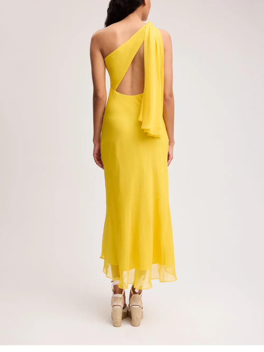Alejandra Alonso Rojas Asymmetrische jurk Geel