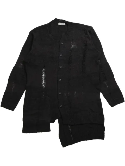 Yohji Yamamoto panelled cardigan