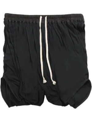 Rick Owens Bela Boxers Poplin Shorts | Black | FARFETCH