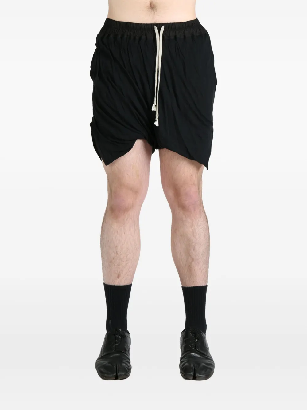 Rick Owens cotton shorts - Zwart