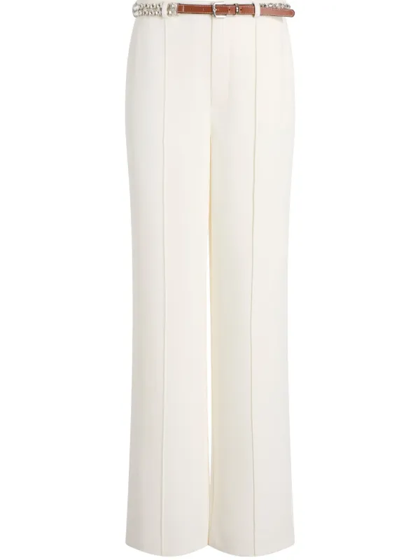 Cinq A Sept Belt Ester ラインストーン パンツ