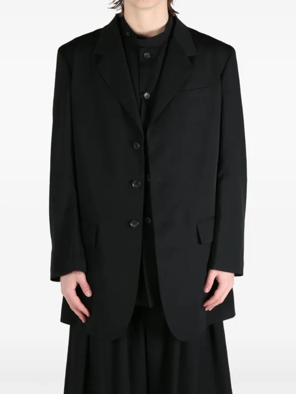 Yohji Yamamoto Wool Blazer | Black | FARFETCH
