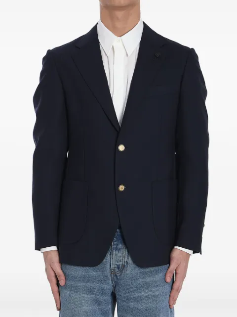 Lardini single-breasted wool blazer