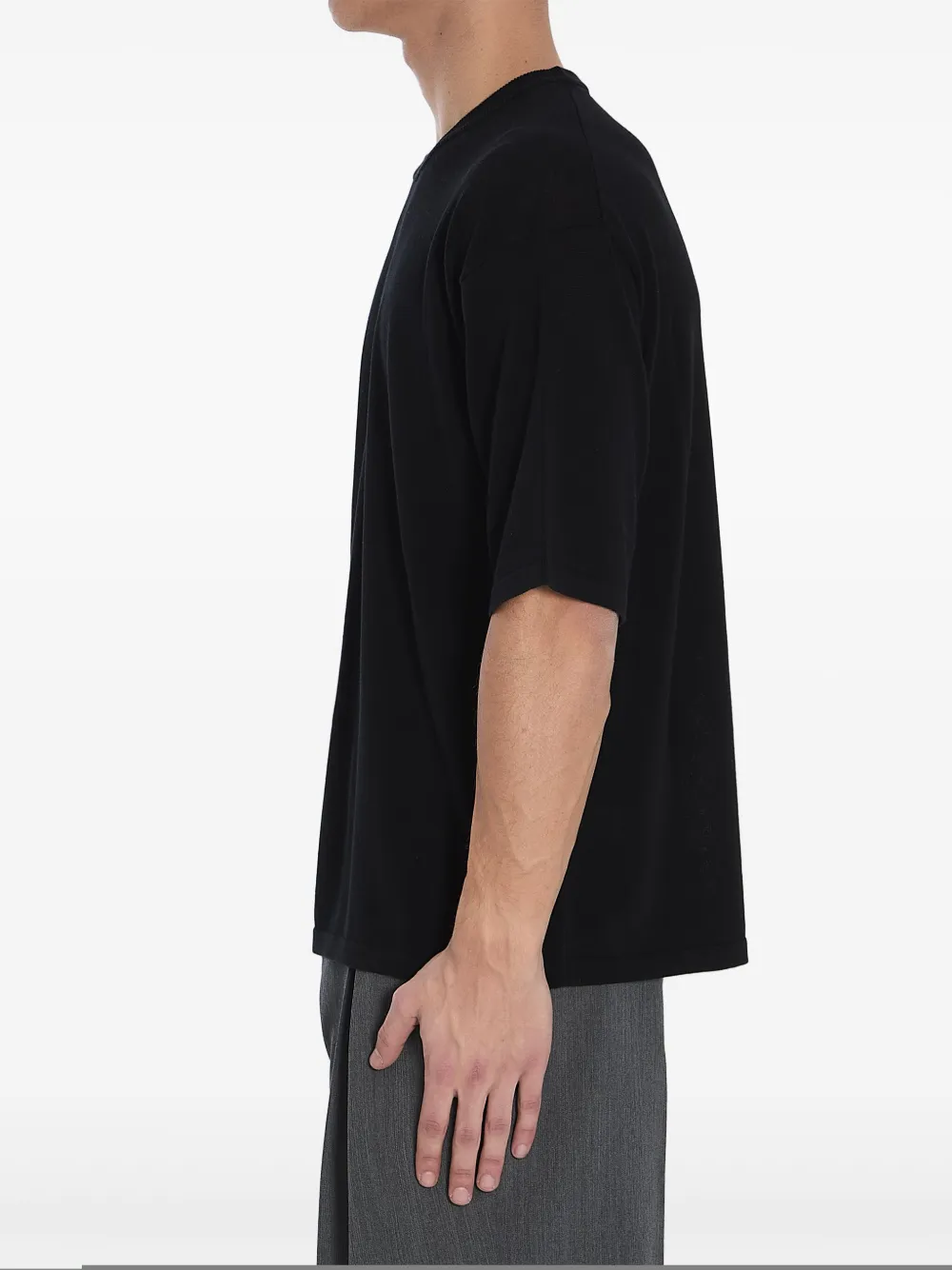 Roberto Collina Katoenen T-shirt Zwart