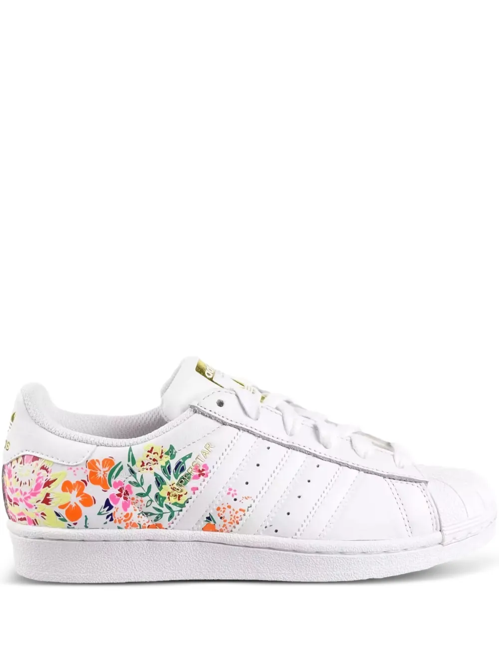 adidas Superstar "Floral Gold Metallic" sneakers White