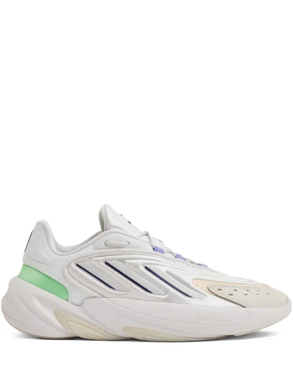 Adidas Ozelia "Cloud White/Dark Purple Beam/Green" Sneakers | White |  FARFETCH