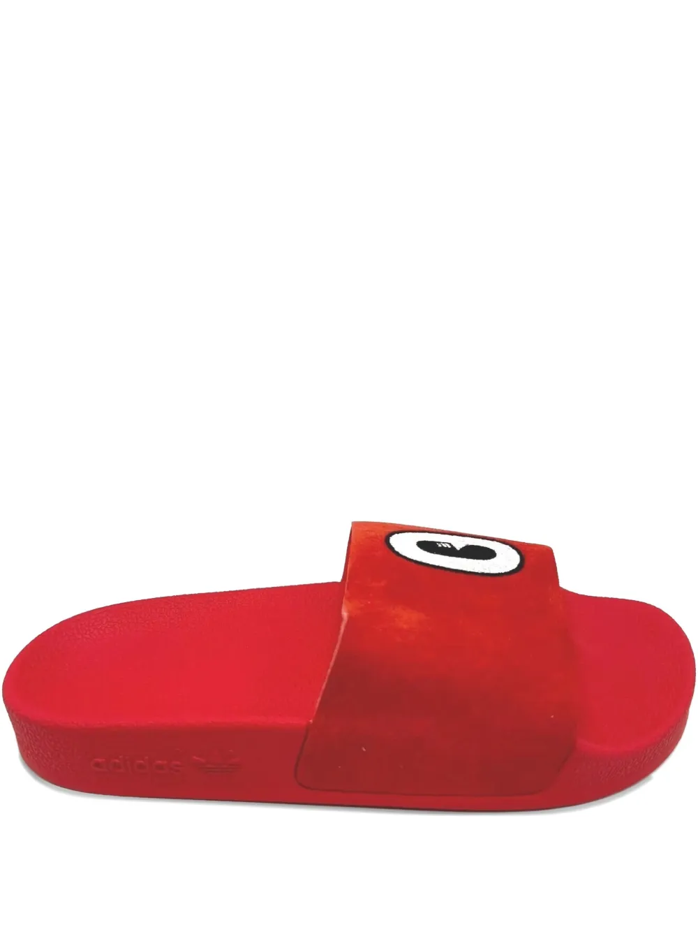 Adidas Rich Mnisi Adilette "Core Black Cloud White Supplier Colour" slides