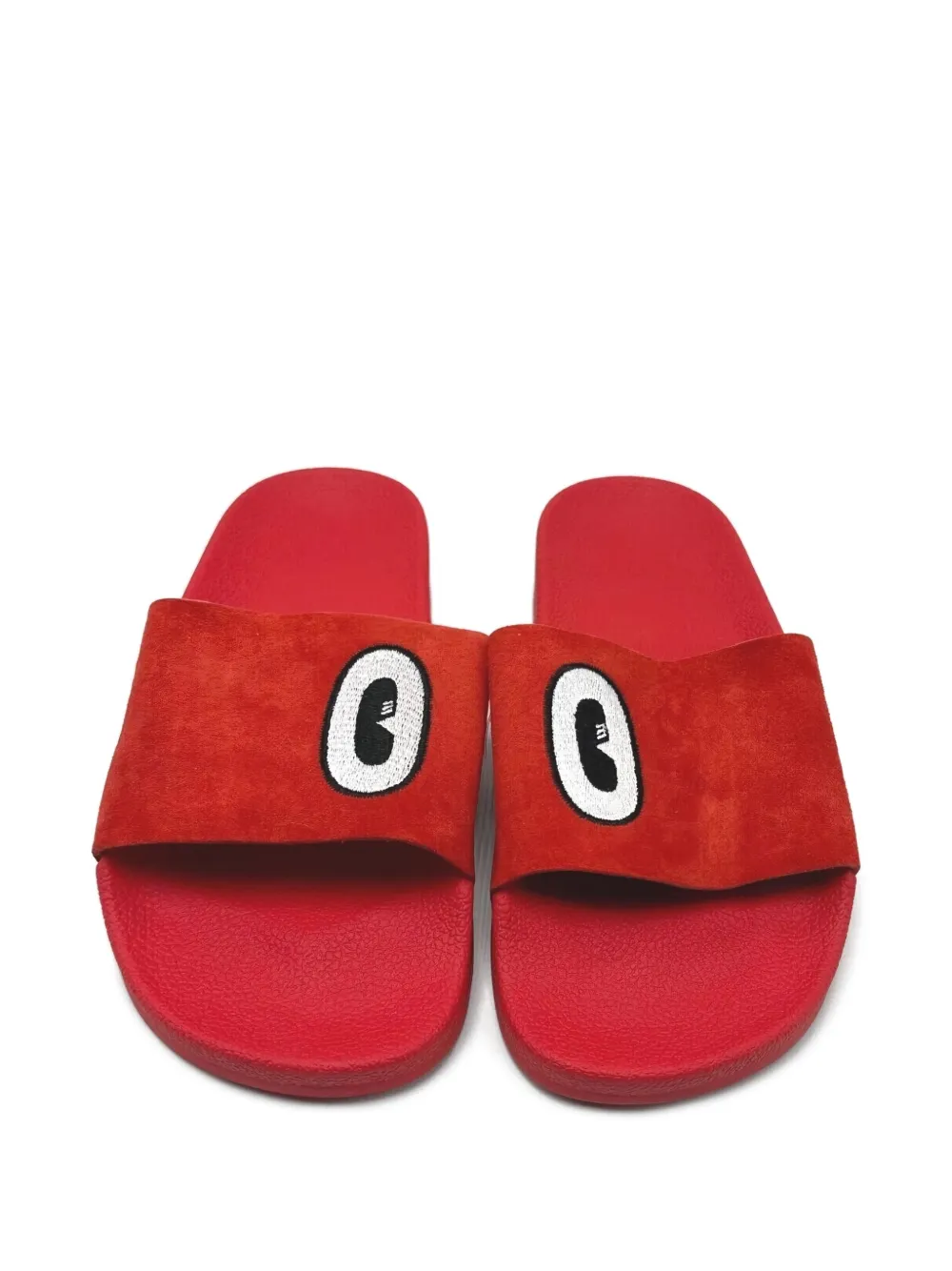 adidas x Hattie Stewart Adilette "Red White Core Black" slides