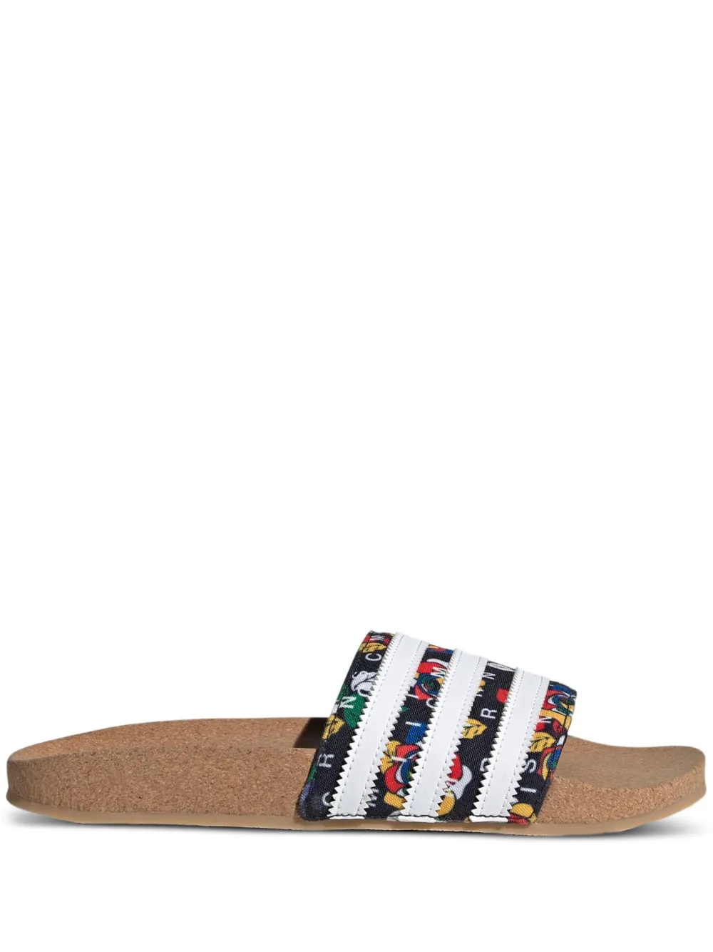 adidas Rich Mnisi Adilette "Core Black /Cloud White/Supplier Color" adidas Rich Mnisi Adilette "Core Black /Cloud White/Supplier Color"