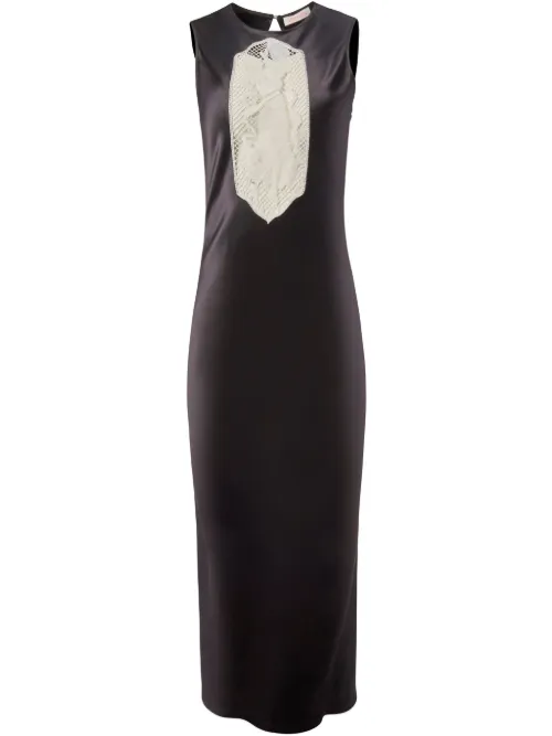 Robe mi-longue à découpe avant - Alejandra Alonso Rojas - Modalova