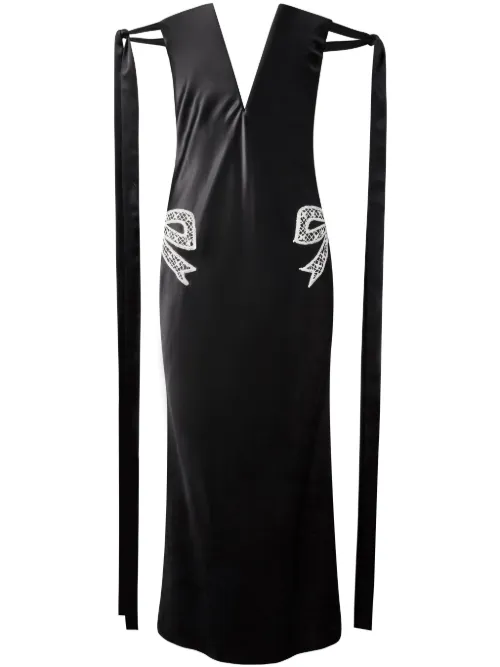 Robe-bustier à manches nouées - Alejandra Alonso Rojas - Modalova