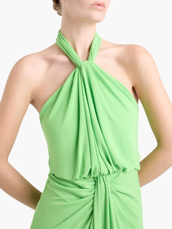 ハルター ネック ドレス Halter Neck Layered Dress｜箔加工のフォーマルドレス – MARTE