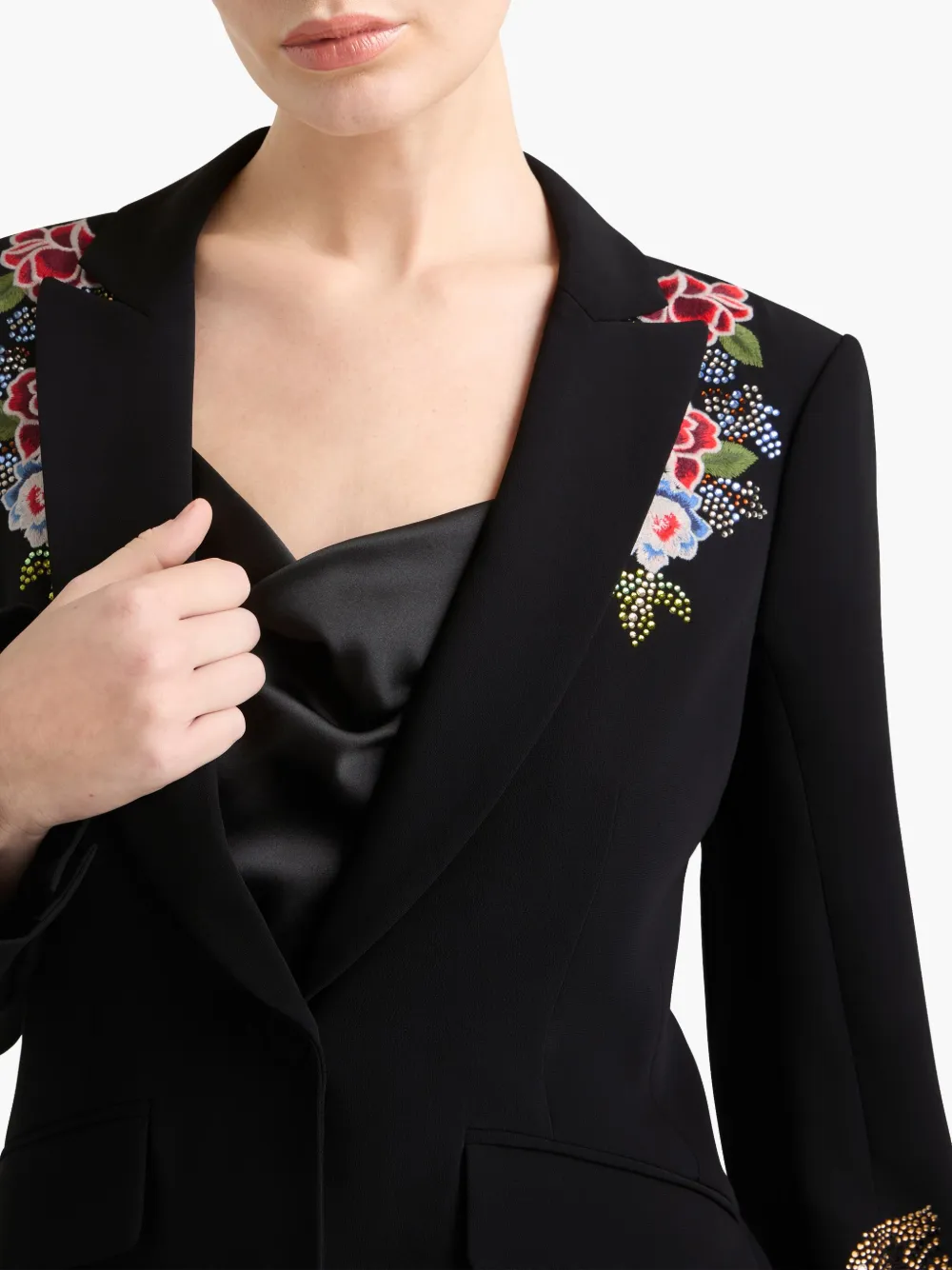 Cinq A Sept Blazer met borduurwerk Zwart