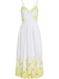 Cinq A Sept Trailing Peonies Maude dress - White