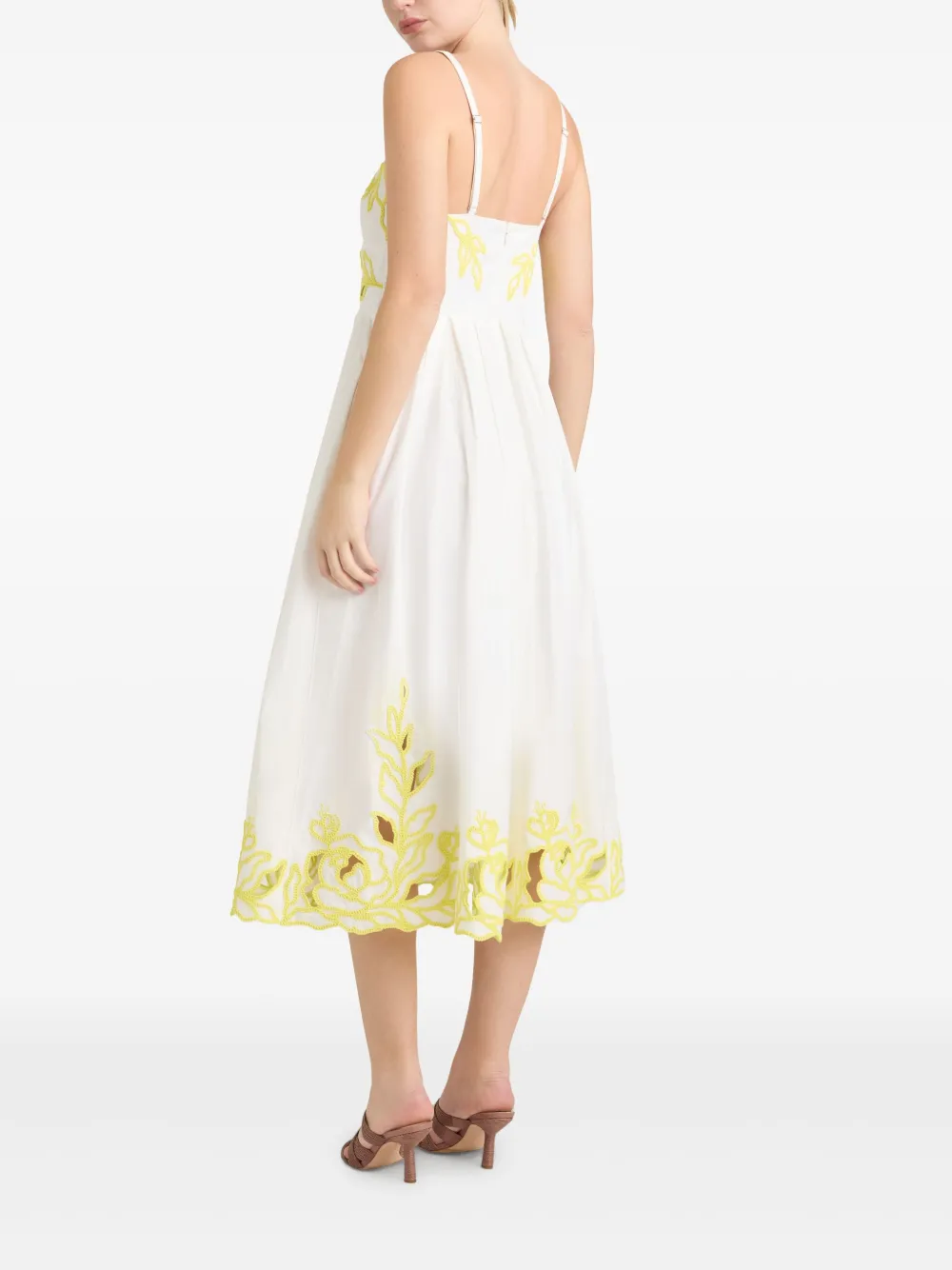 Cinq A Sept Trailing Peonies Maude jurk Wit