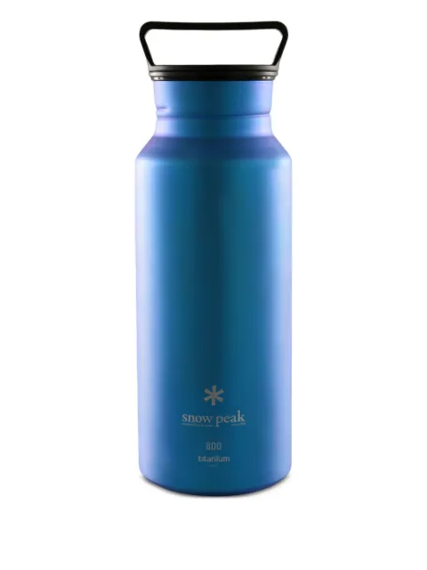 Snow Peak 800ml Aurora carry-handle titanium bottle
