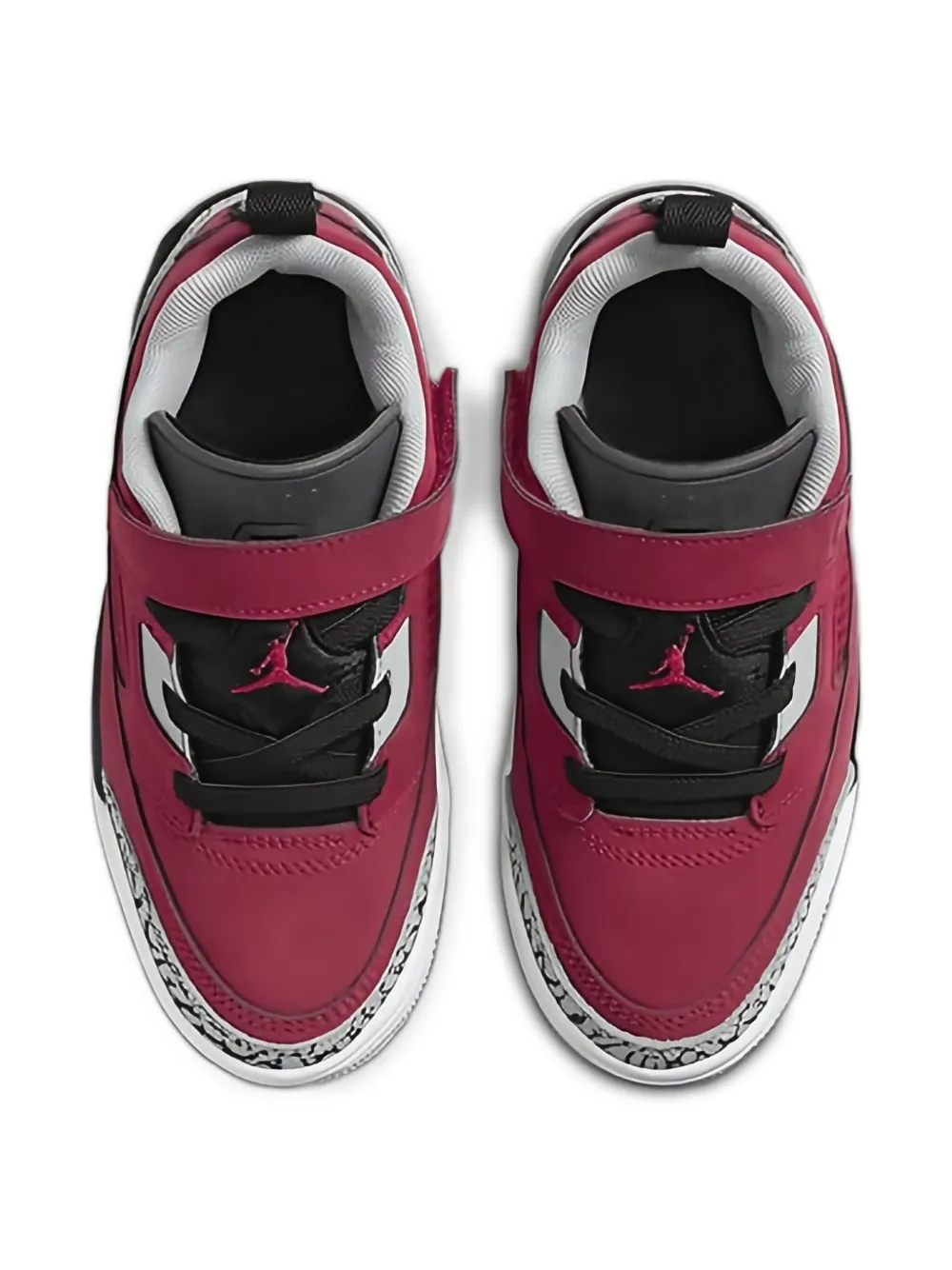 Jordan Kids Spizike Low "Gym Red Wolf Grey Cool Grey Black" sneakers