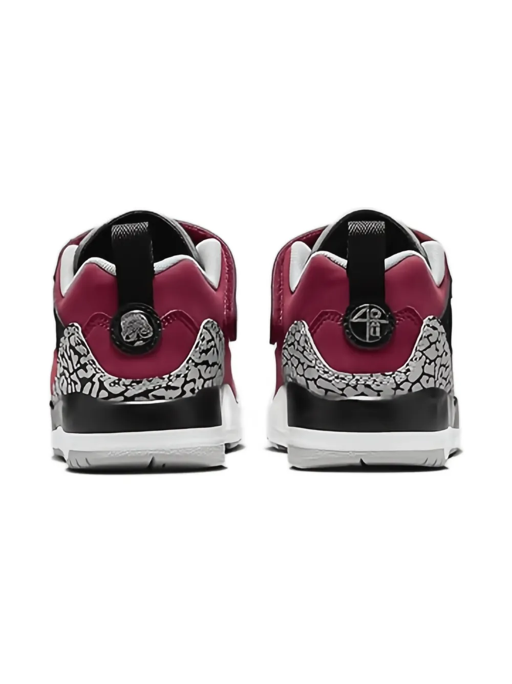 Jordan Kids Spizike Low "Gym Red Wolf Grey Cool Grey Black" sneakers