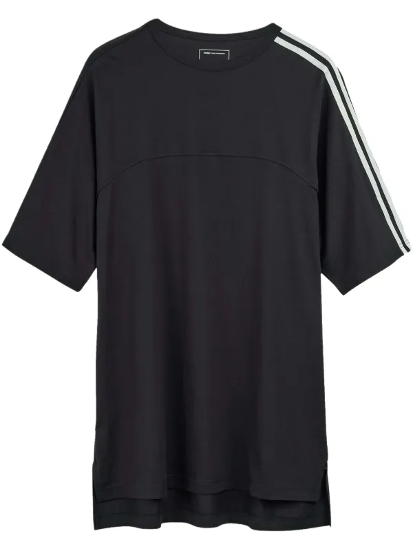 Y-3 3ストライプTシャツ Y-3 x Y-3 ストライプ Tシャツ | ブラック | FARFETCH JP