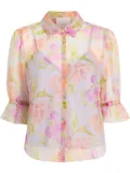 Cinq A Sept Midnight Tulips Fiona top - Pink