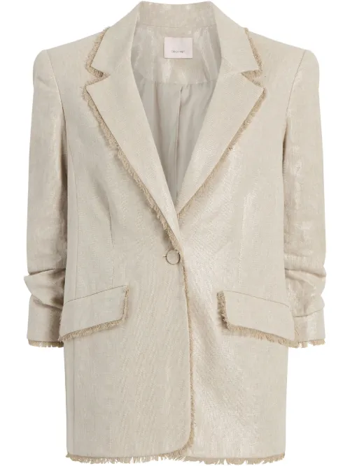 Blazer à détails de franges - Cinq A Sept - Modalova