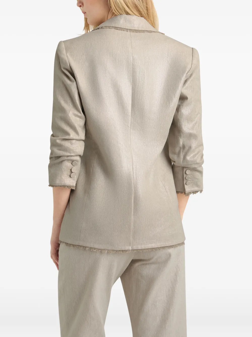 Cinq A Sept Blazer met franje Beige