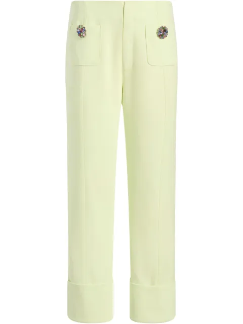 Cinq A Sept pantalones de vestir con detalle de joyas