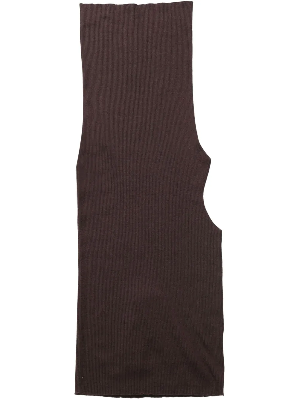 RICK OWENS WOOL ASYMMETRIC TOP