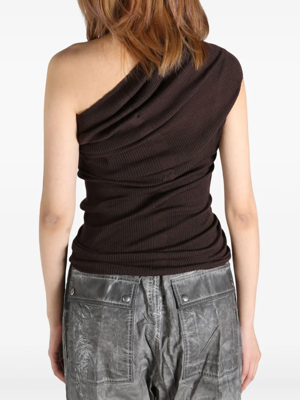 RICK OWENS WOOL ASYMMETRIC TOP