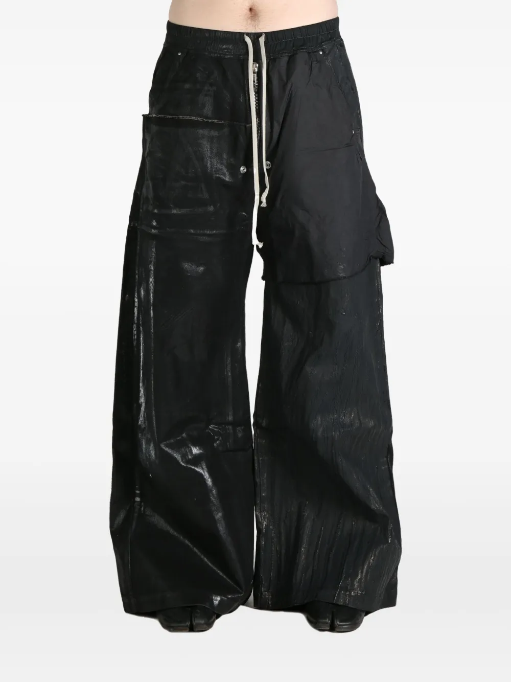 Rick Owens DRKSHDW brushed-finish trousers - Zwart