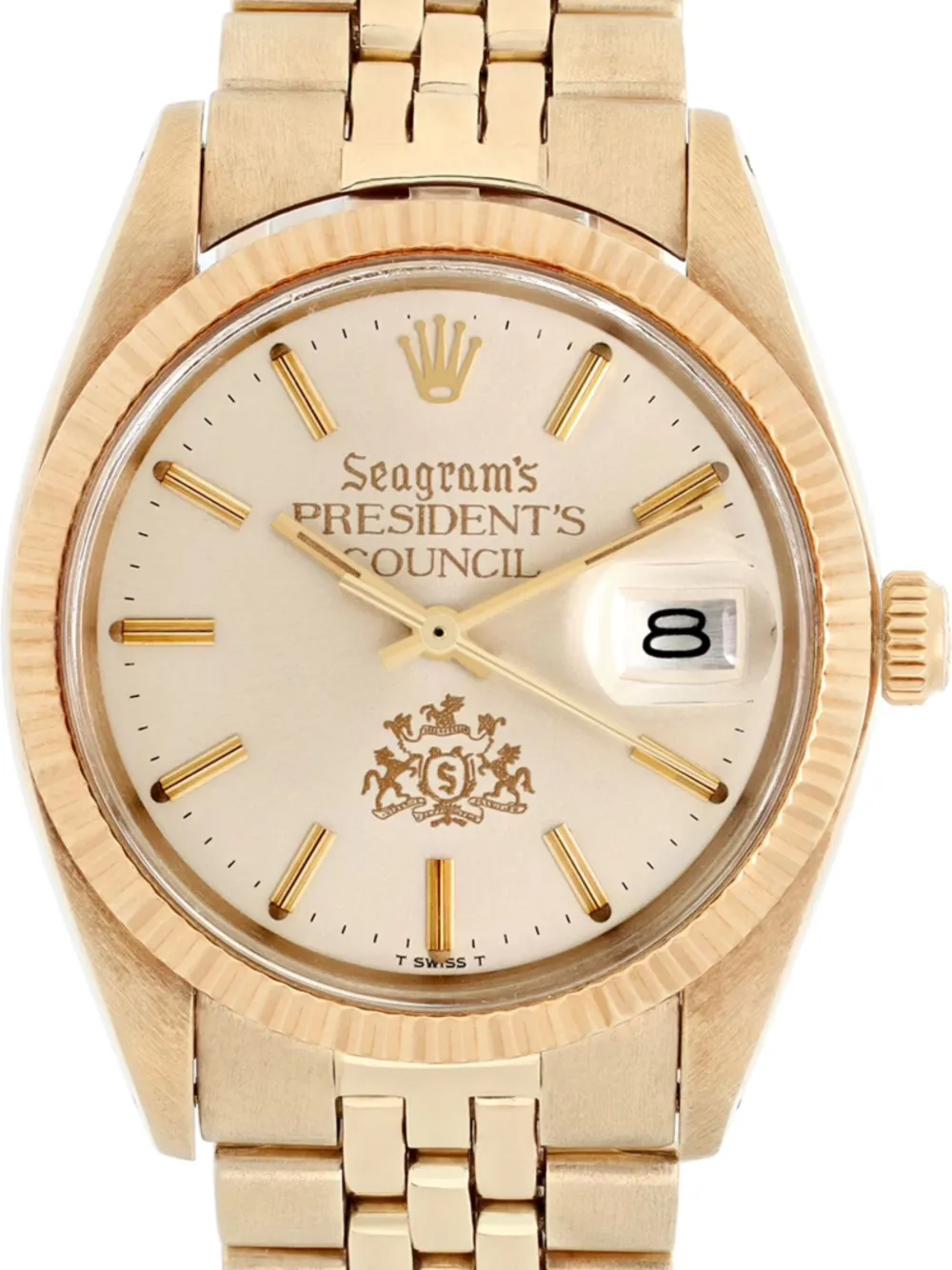 Rolex x Seagram's Date 34mm | Gold | Image 1