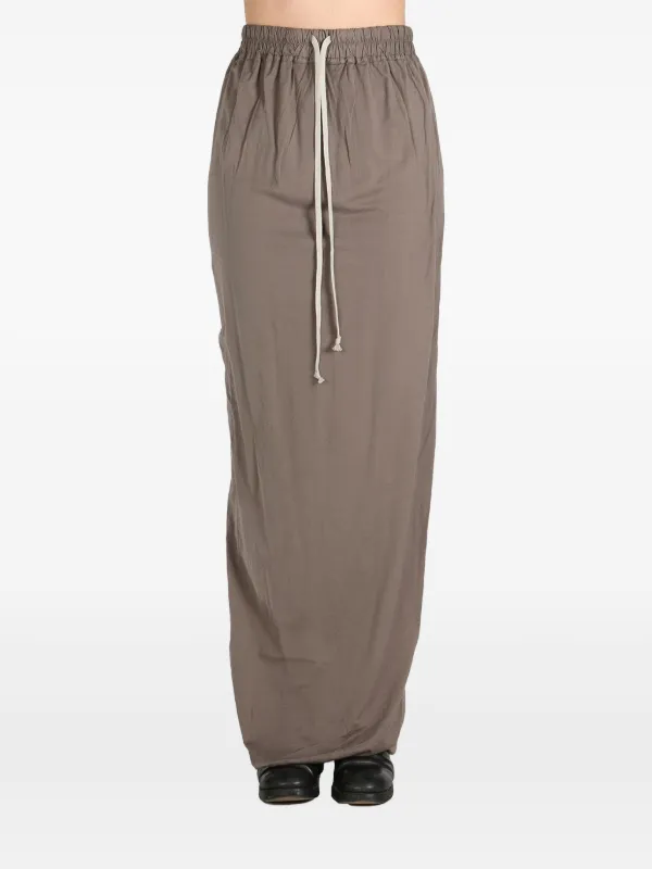 スカート Rick Owens Drkshdw Pillar Maxi Skirt Gray Pillar Maxi Skirt by Rick Owens DRKSHDW on Sale