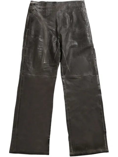 Rick Owens DRKSHDW brushed-finish trousers 