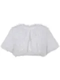 Unreal Fur cropped jacket - White