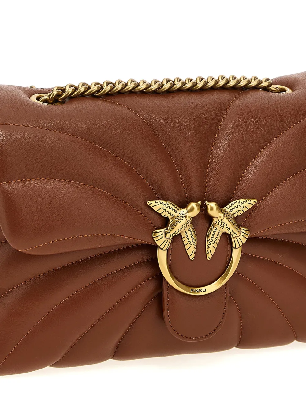 PINKO Love Puff Classic crossbodytas Bruin