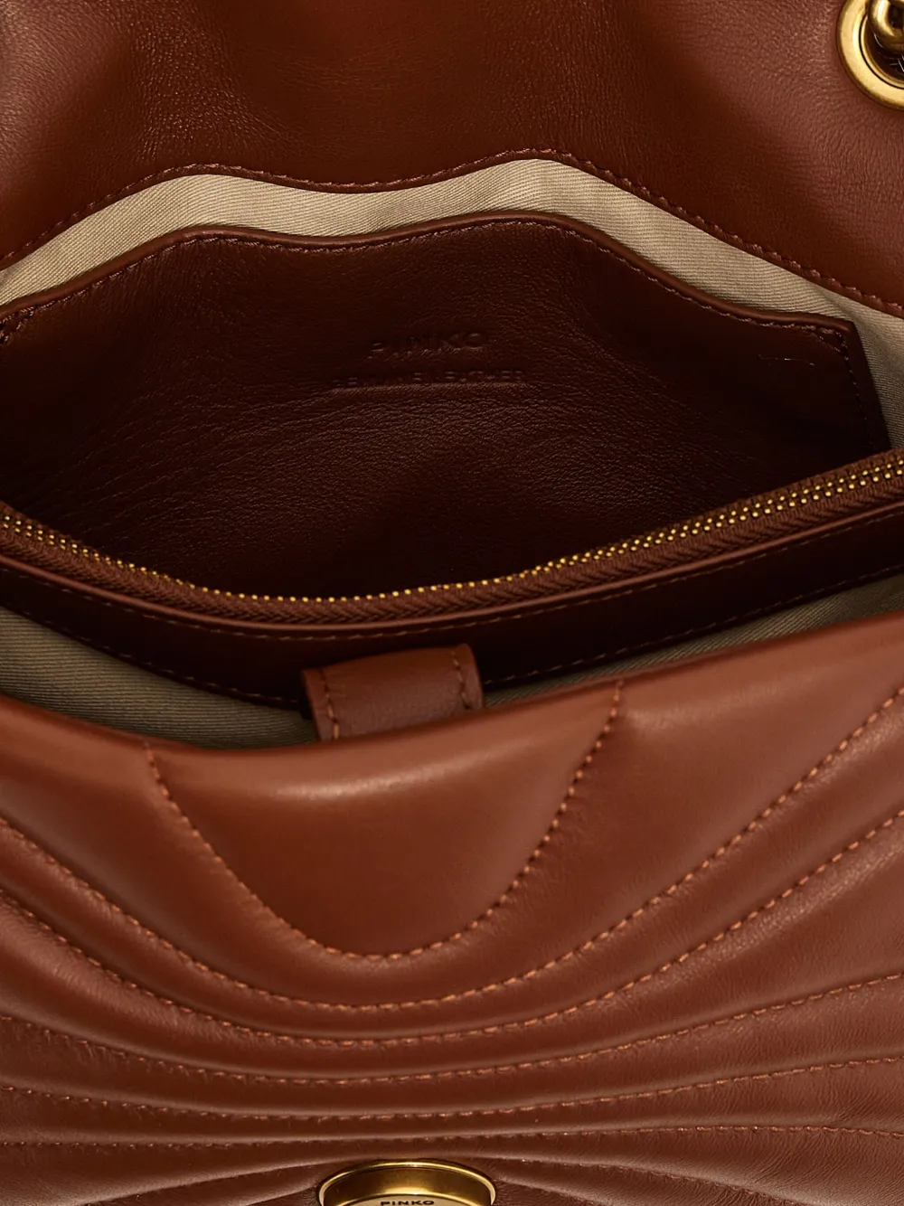 PINKO Love Puff Classic crossbodytas Bruin