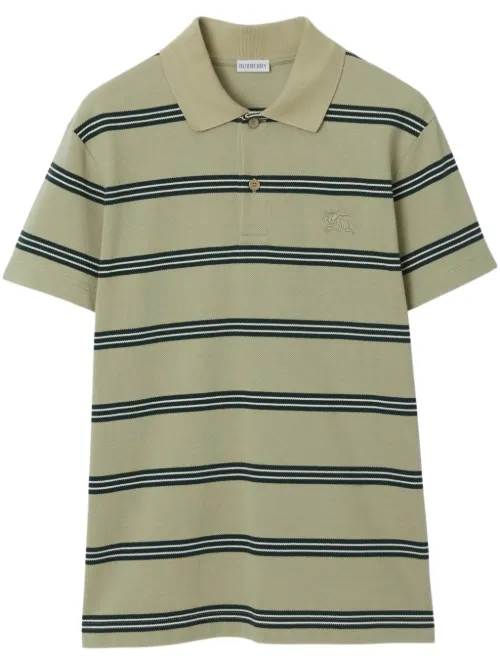 Polo en coton à rayures - Burberry - Modalova