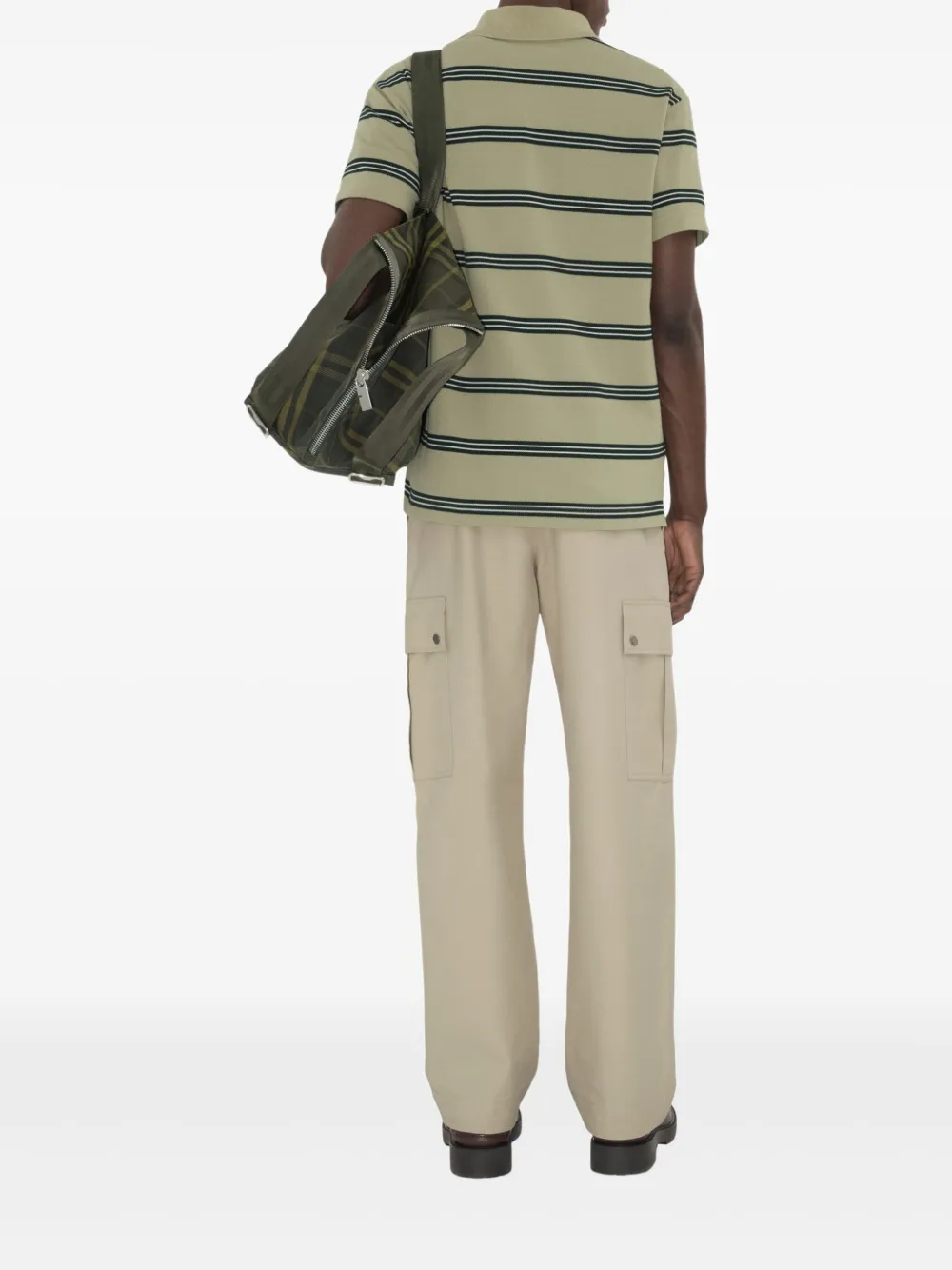 Burberry Gestreept poloshirt Groen