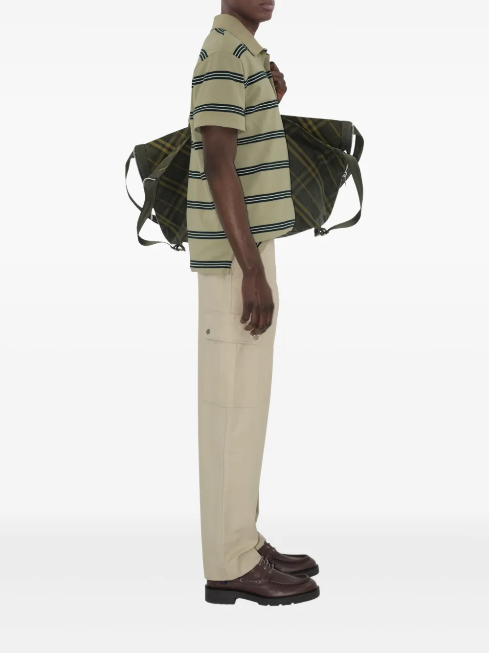 Burberry Gestreept poloshirt Groen