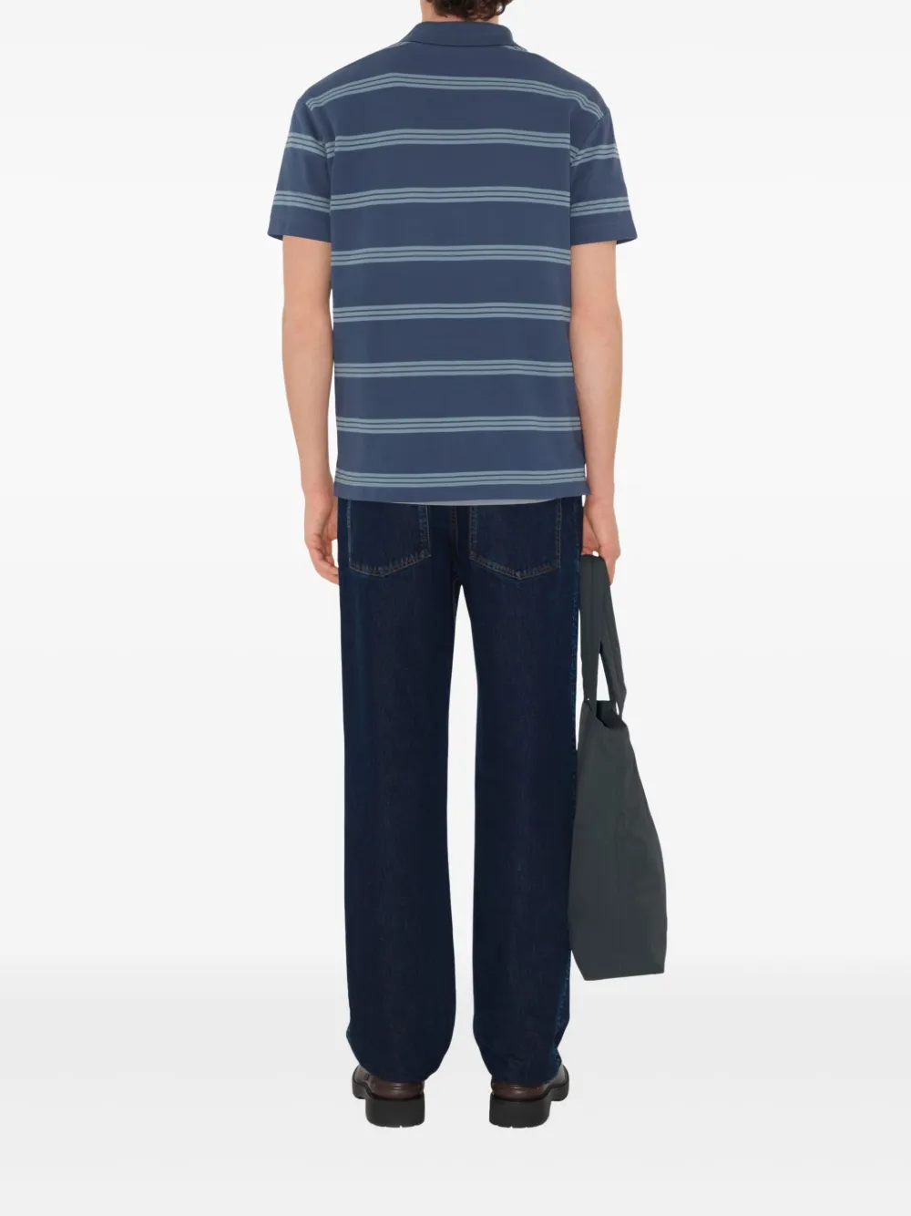 Burberry Gestreept poloshirt Blauw