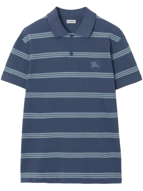 Burberry striped cotton polo shirt