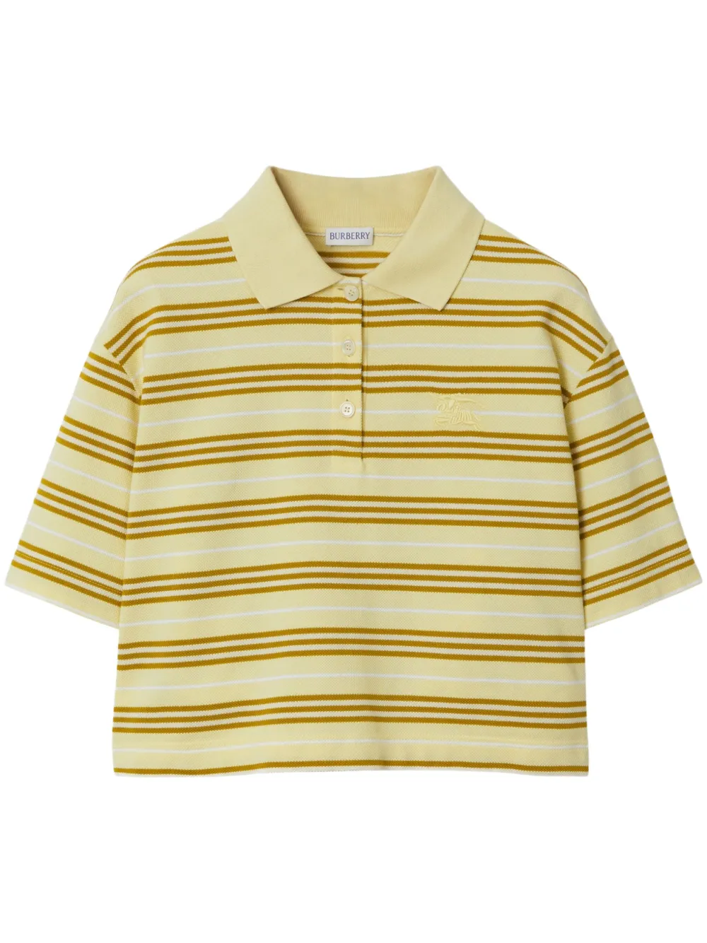 Burberry Gestreept poloshirt Geel