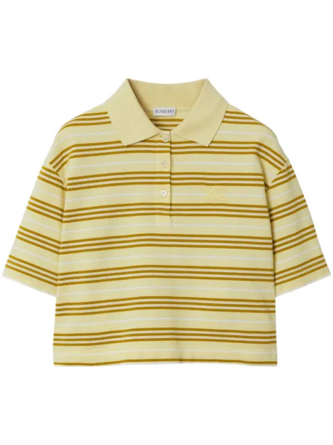 Burberry striped cotton polo shirt