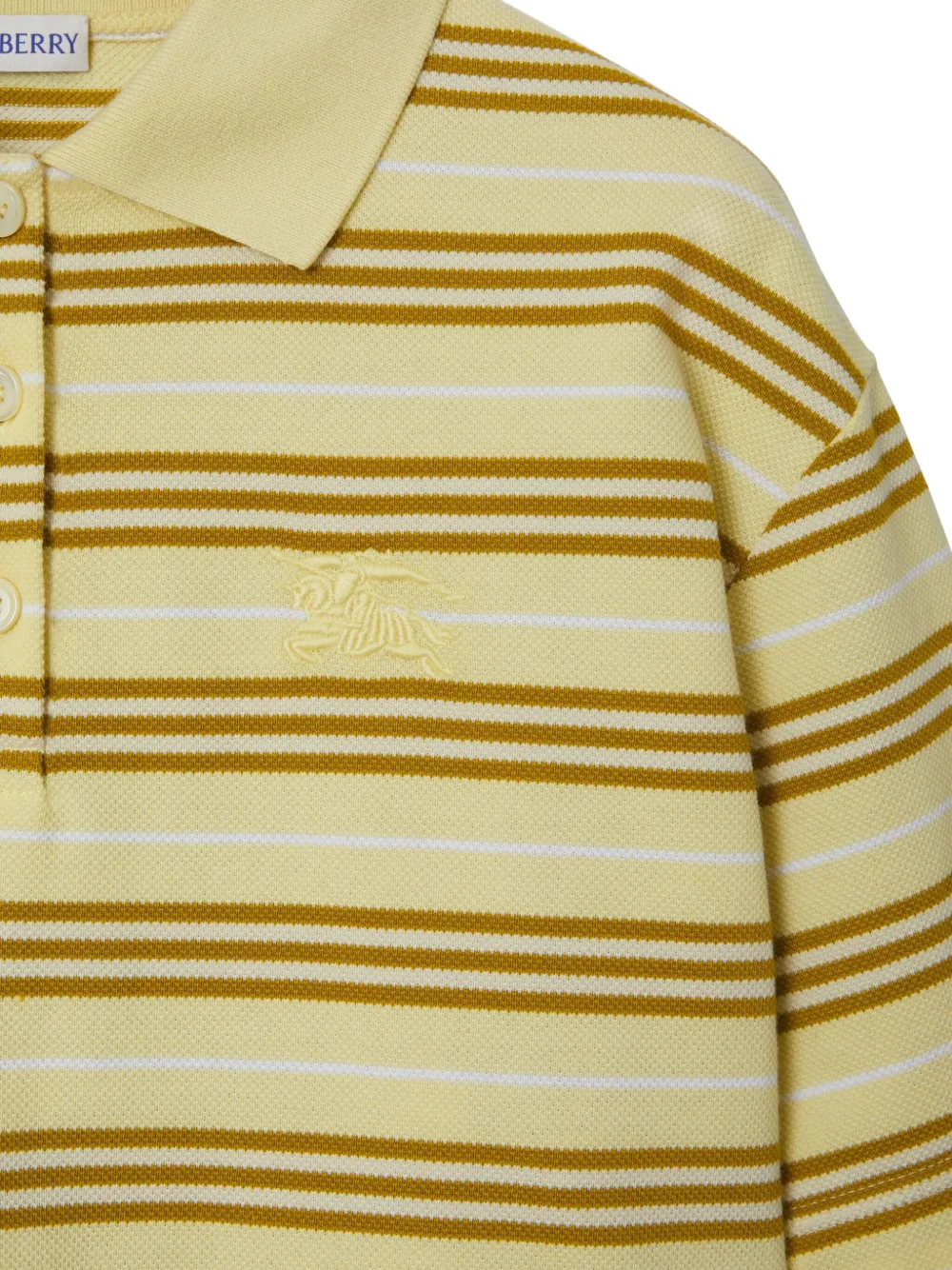 Burberry Gestreept poloshirt Geel
