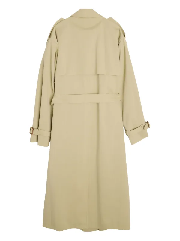 ジャケット・アウター AURALEE Wool cashmere Trench Coat Auralee Wool Cashmere Laminate Coat Ivory Top Gray – Neighbour